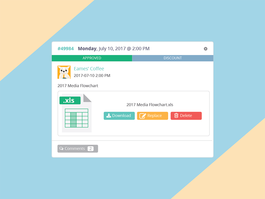 Sharelov makes it easy to share spreadsheets or PDFs for your client to review, send feedback and log their approval.